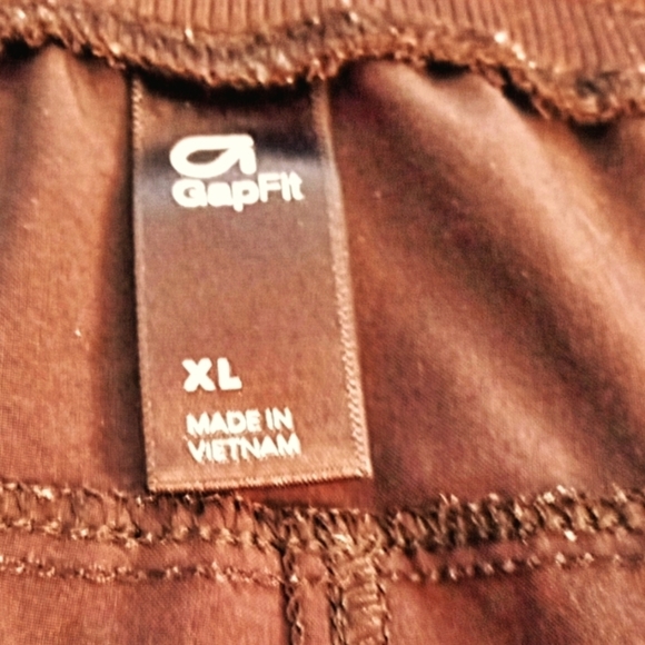 GAP FIT XL BLACK joggers cuff bottom side pockets - Picture 3 of 3